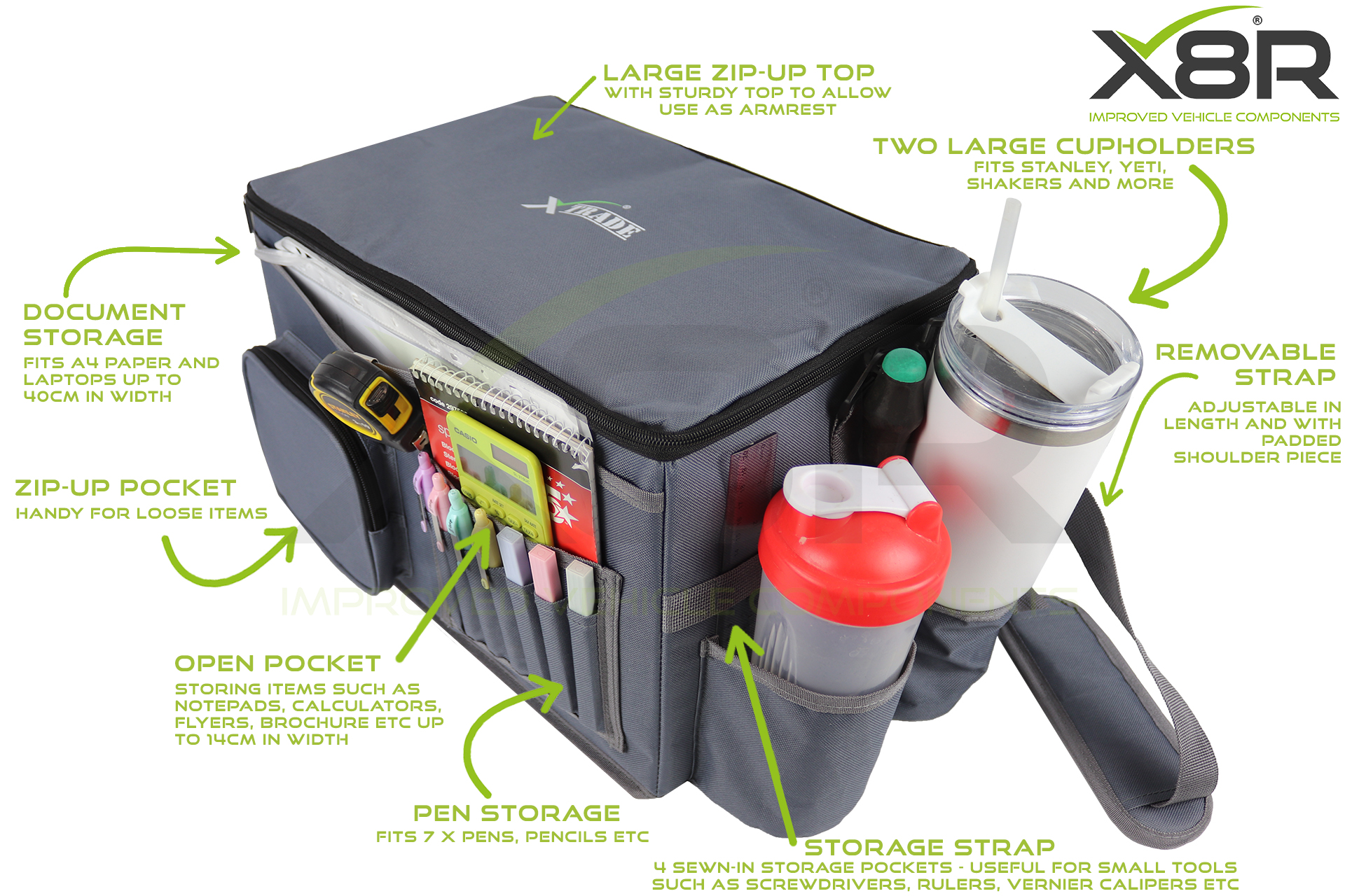 benefits of using x8r van organiser bag